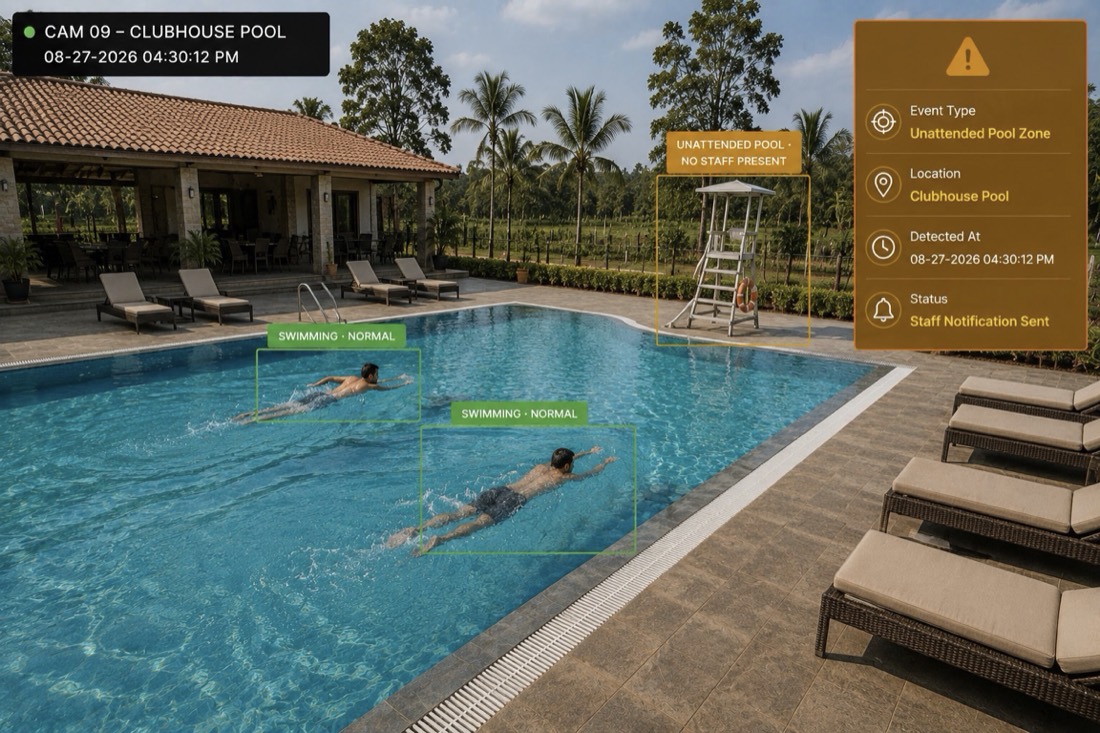 Resort Swimming Pool Safety Monitoring